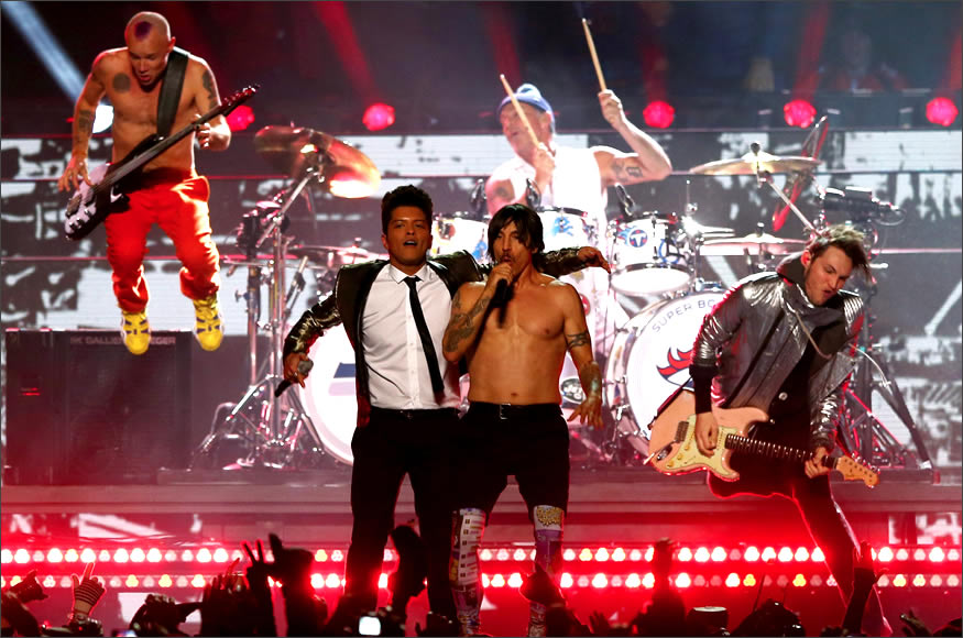 Bruno Mars y Red Hot Chili Peppers