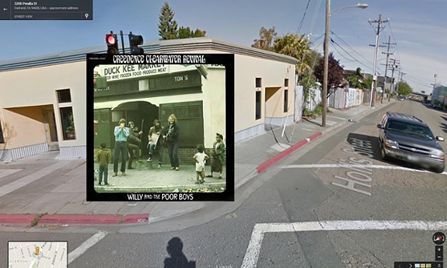 Portadas de discos en Google Street