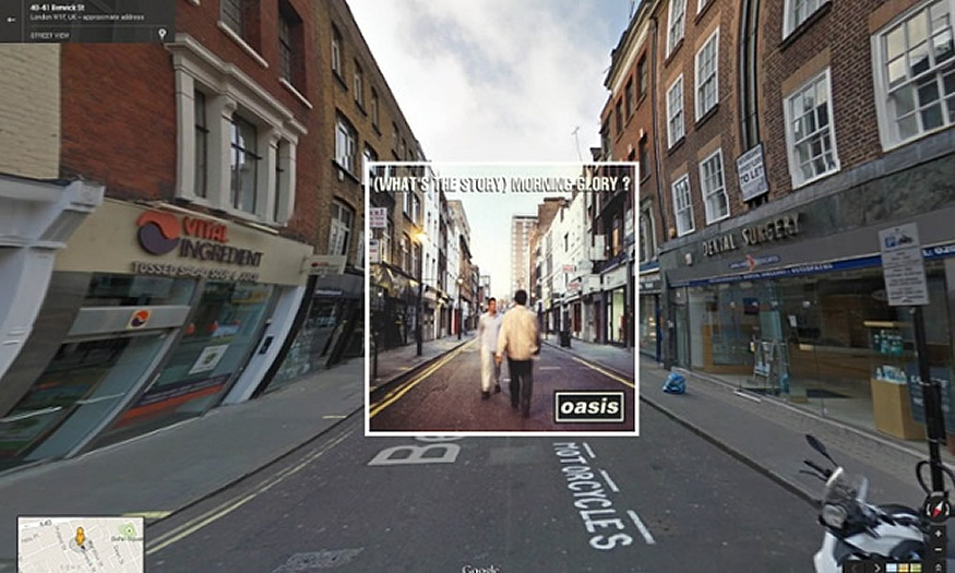 Portadas de discos en Google Street