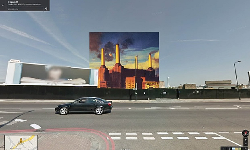 Portadas de discos en Google Street