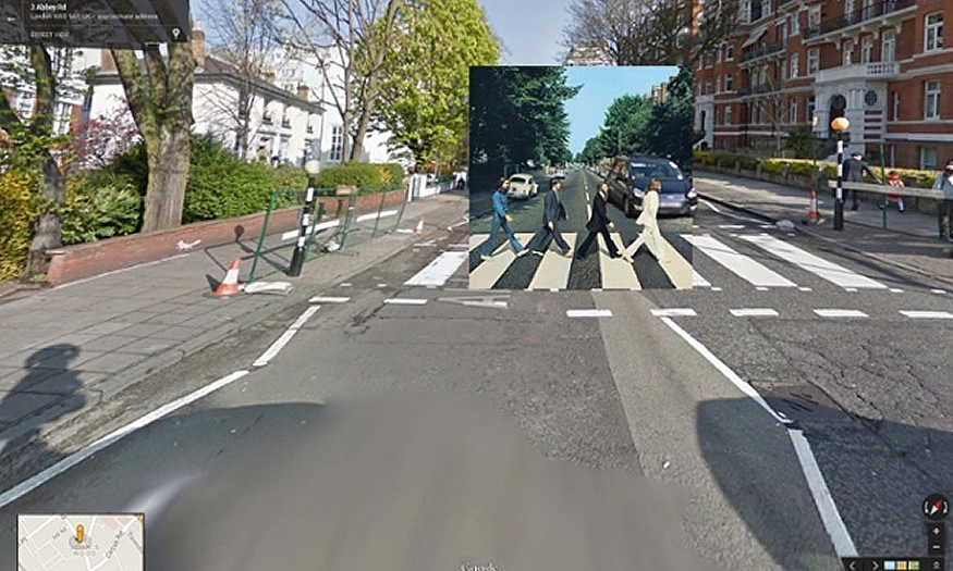 Portadas de discos en Google Street