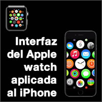 la interfaz del apple watch