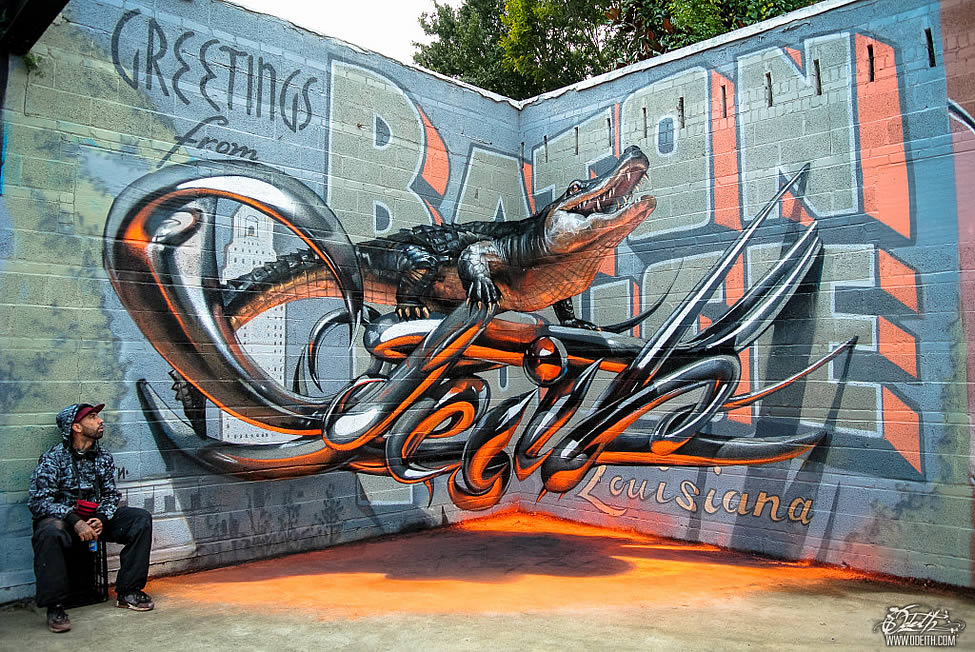 Los grafitis anamórficos de Odeith