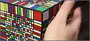 Resolviendo el mega cubo de Rubik