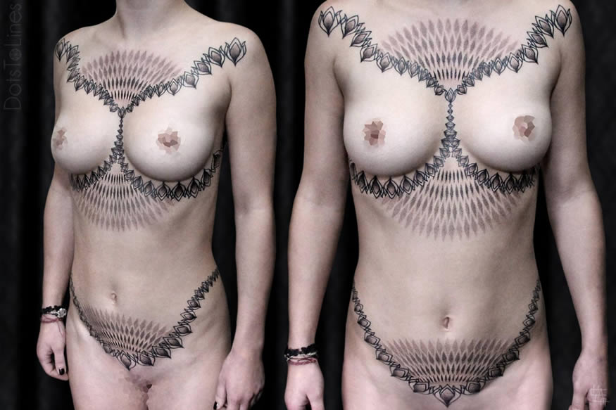 Tattoos lineales y geométricos
