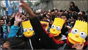 Manifestación por los Simpsons