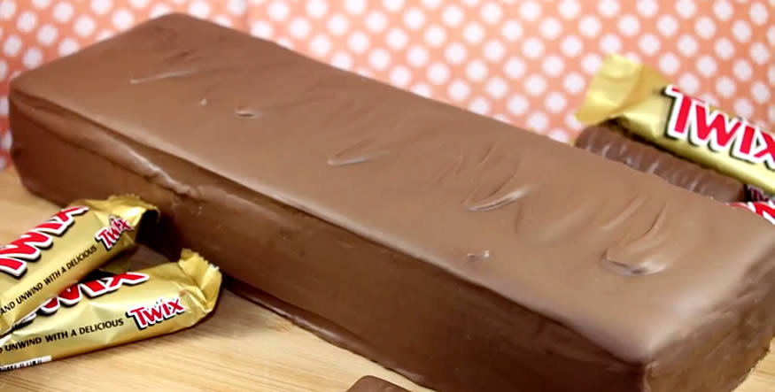 Chocolatina Twix tamaño familiar