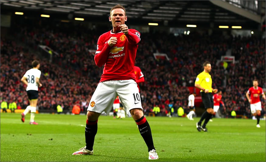 Wayne Rooney celebra el gol