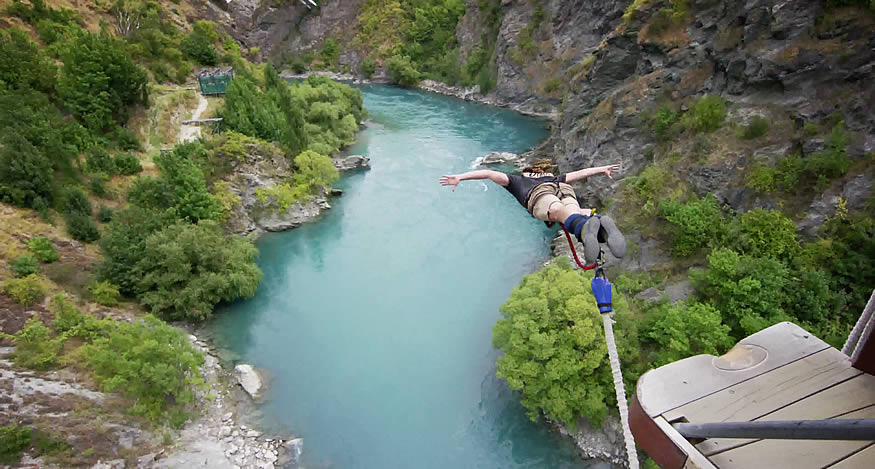 Puenting extremo en Nueva Zelanda