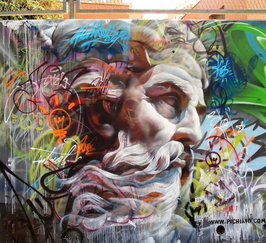 Graffiti Pichi y Avo