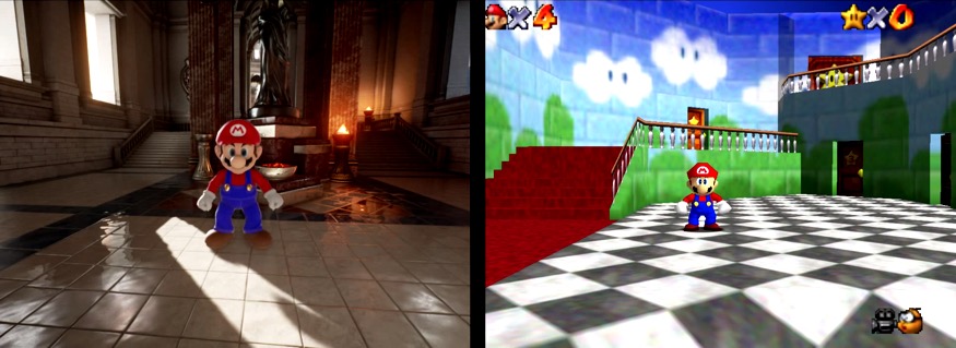 Mario Bros con gráficos potentes