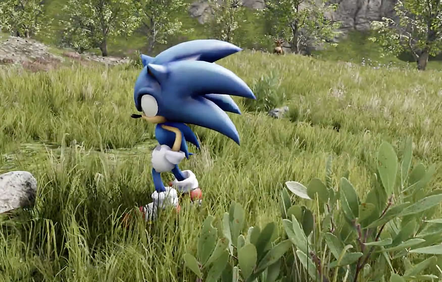 Sonic corriendo en Unreal Engine 4