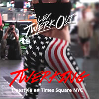Twerking freestyle en Times Square NYC