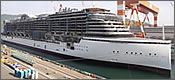 barco de crucero en time-lapse