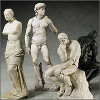 Esculturas clásicas articuladas