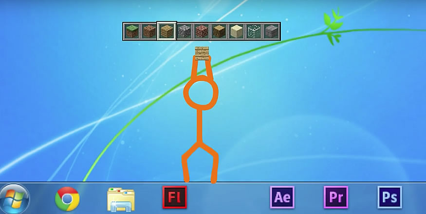 Animación contra Minecraft