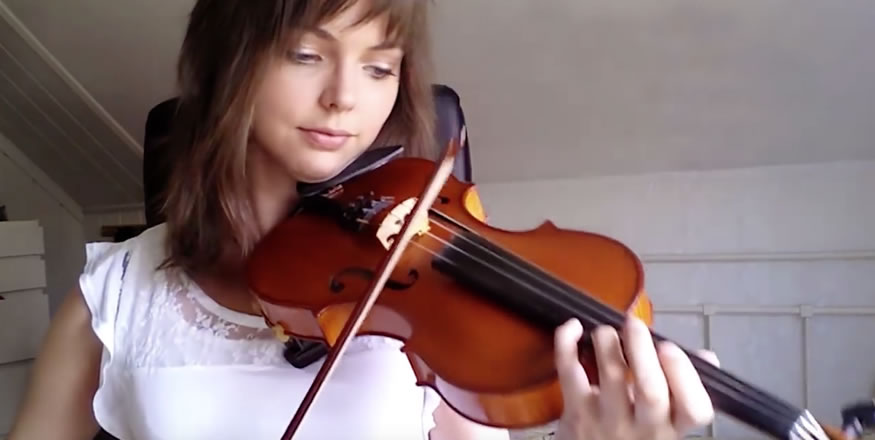Aprendiendo a tocar el violín