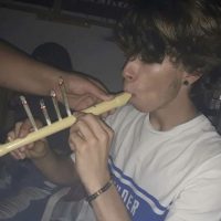Ensayando con la flauta